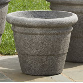 Rolled Rim Round Planter