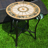 Compass Mosaic Side Table