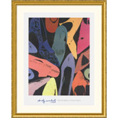 Diamond Dust Shoes, 1980  Gold Framed Print - Andy Warhol
