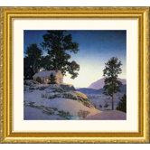 Evening (Winterscape), 1953 Gold Framed Print - Maxfield Parrish