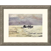 Rowing Home Silver Framed Print - Winslow Homer