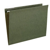 25 Count File Pro Standard Hanging File Folder in Green