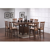 Hartsel 9 Piece Counter Height Dining Set
