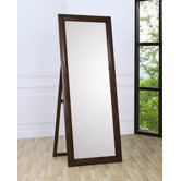 Hillary Floor Mirror in Walnut
