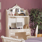 Pearl 50" W Computer Desk with Hutch