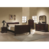 Louis Philippe 5 Piece Queen Sleigh Bedroom Collection