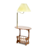 Edmonds Swing Arm Brass Lamp End Table