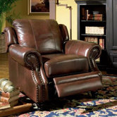 Harvard Leather Wing Recliner