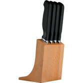 La Cintura Di Orione Steak Knife Block in Beech Wood by Richard Sapper and Alberto Gozzi