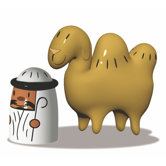 Amir and Camelus Figurines