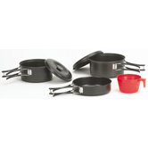 One Person Granite Steel Cook Set