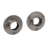 Wall Flange, Pair in Satin Nickel