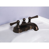 Tiara Centerset Bathroom Faucet with Double Lever Handles