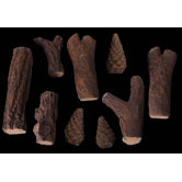 9 Piece Assorted Log Set for Ethanol fireplaces Heat Resistant Pressed Ceramic Fiber