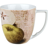 Accents Nature 12 oz. Apples Mug (Set of 4)