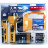 6 Volt 2D and AA Cell Luminator&reg; Flashlight Combination Pac