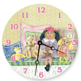 Izzy and Friends Round Clock