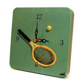 Tennis Tiny Times Clock