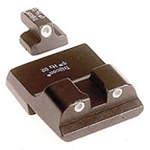 S and W 3 Dot Green Front and Rear Night Sight Set