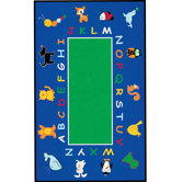 Cut Pile Fun with Animals Kids Rug