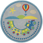 Playful Choo-Choo Kids Rug