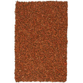 Pelle Leather Copper Rug