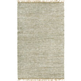 Matador White Leather/Hemp Rug