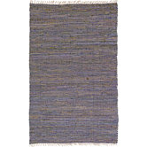 Matador Purple Leather/Hemp Rug