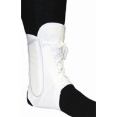 Lightweight Lace-up Ankle Brace in White