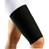 Thigh Sleeve in Black / Red