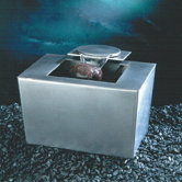 Saa-Deh Stainles Steel Rectangle Tabletop Fountain in Matte Finish