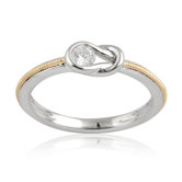 Silver Round Cubic Zirconia Ring
