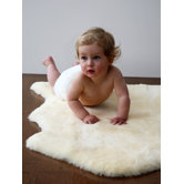 Sheepskin Shorn Lambskin Solid Kids Rug