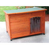 Slant Roof Cedar Dog House
