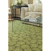 Geometric Florals Hydrangea Lime Light Modern Rug