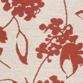 Garden Stephanotis Crimson Modern Rug