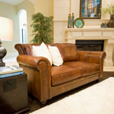 Paladia Leather Loveseat