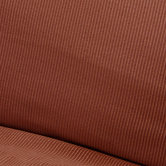 Elegant Ribbed Brick Square Pillow