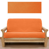 Ultra Suede Pumpkin Orange Futon Cover