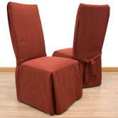 Elegant Ribbed Dining Chair Slipcover
