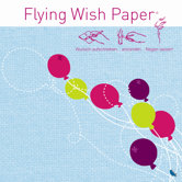 Fliegendes Wunschpapier "Flying Wish Paper&reg;" mit Ballons-Dekor
