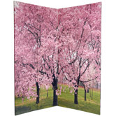 6Feet Tall Double Sided Cherry Blossoms Room Divider