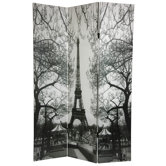 6 Feet Tall Double Sided Paris Room Divider