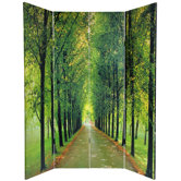 6 Feet Tall Double Sided Path of Life Canvas Room Divider