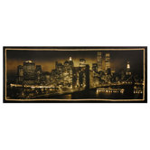 New York Skyline Canvas Wall Art - 39.5" x 15.75"