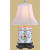 18" Porcelain Cover Jar Lamp