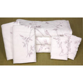 7 Piece Japonica Bath Set in White