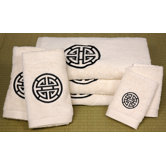 7 Piece Shou Long Life Bath Set in Ivory