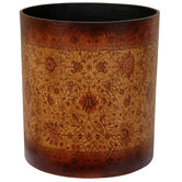 Olde-Worlde Baroque Waste Basket in Faux Leather