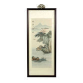 River Cottage Oriental Watercolor Painting